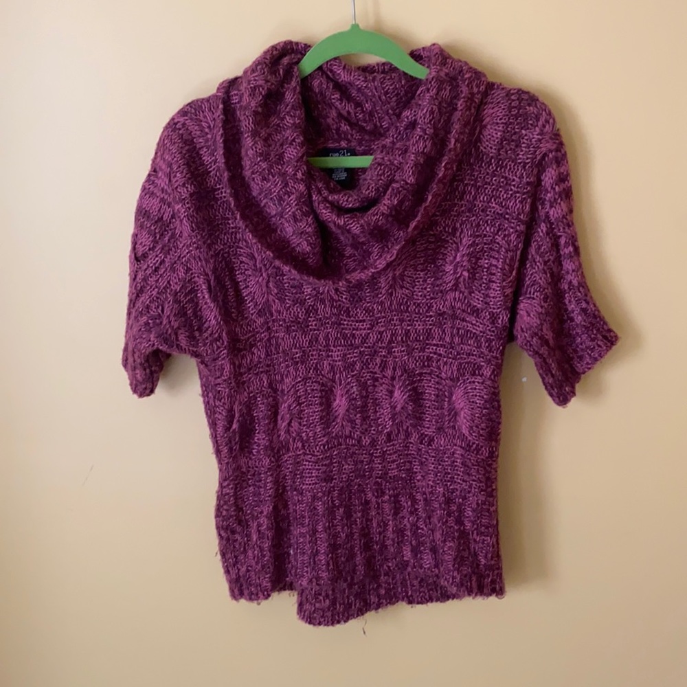 Burgundy sweater tunic
